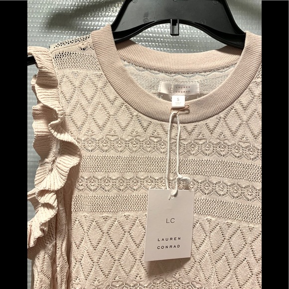 LC Lauren Conrad Tops - NWT Lauren Conrad Knitted Long Top-Dress. Cream. S